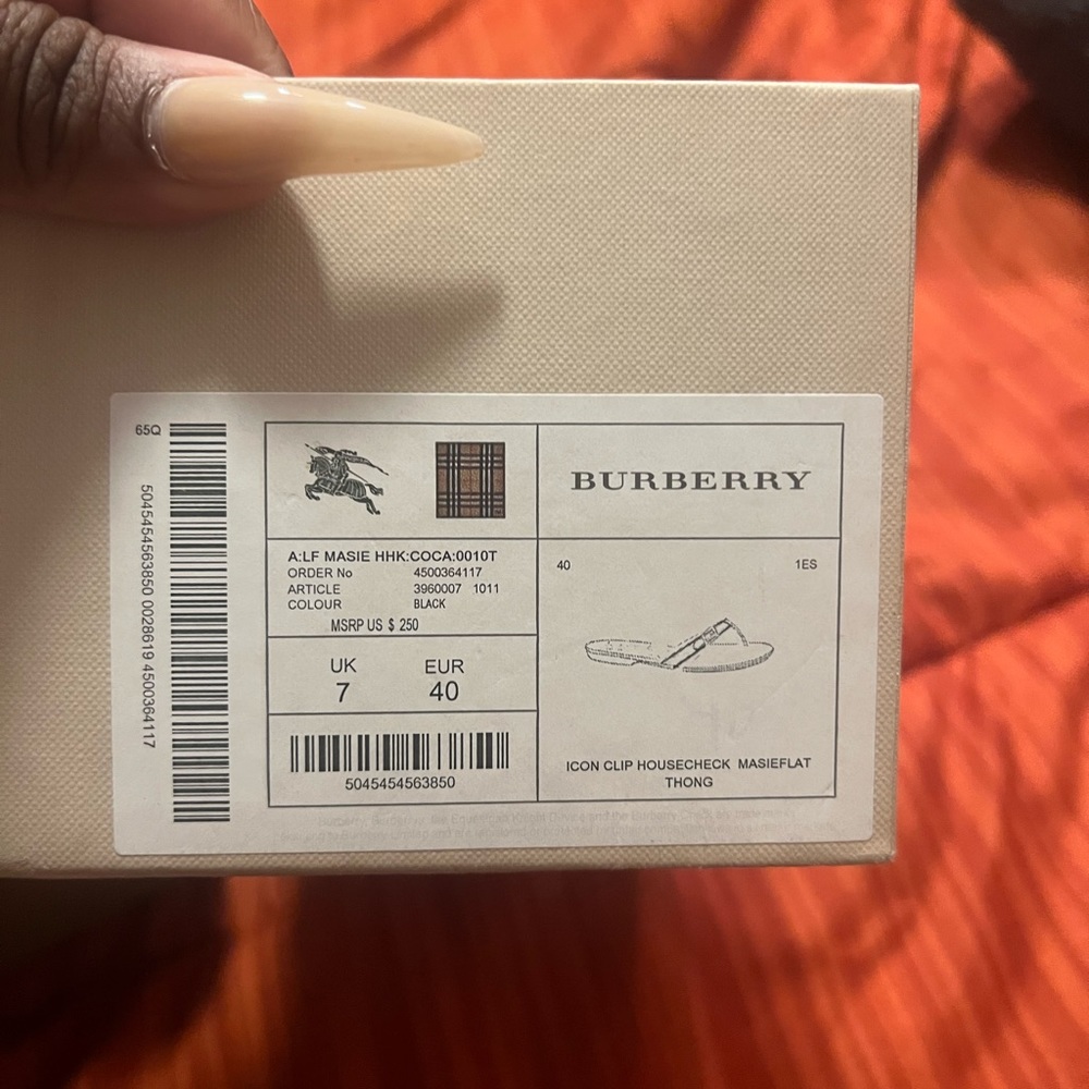 burberry thong sandal